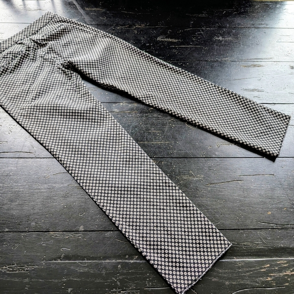 Sandro Skinny Ankle Black White 60s Retro Pants Minimalist Dressy Chic Size 2 XS - Picture 4 of 8